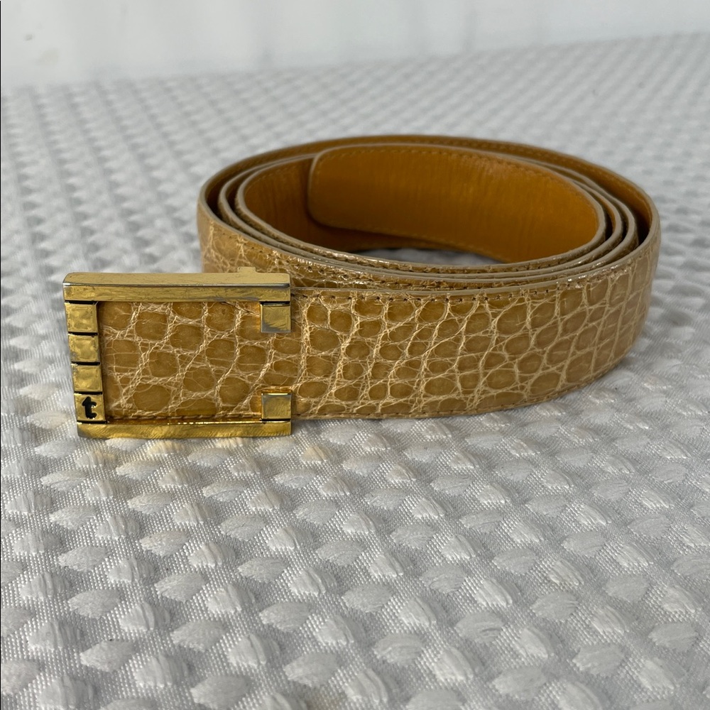 TESTONI ITALIAN GENUINE CROCODILE BELT FTL-01-184